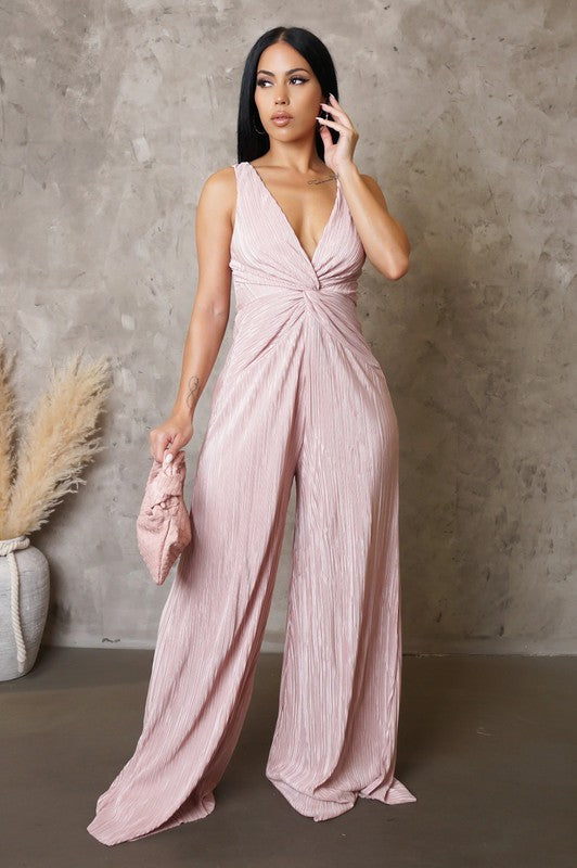 Plisse Jumpsuit